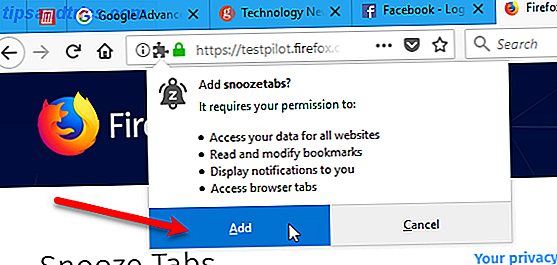 15 Power User Tipps für Tabs in Firefox 57 Quantum 18 Klicken Sie auf Hinzufügen für Snooze Tabs