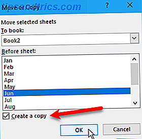 copiar una pestaña de la hoja de trabajo de Excel
