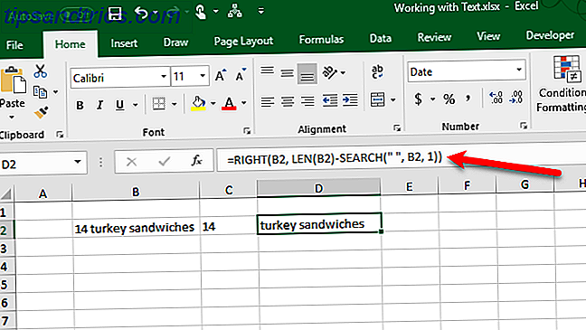 Excel tekstfunktioner - Separat tekst i flere celler
