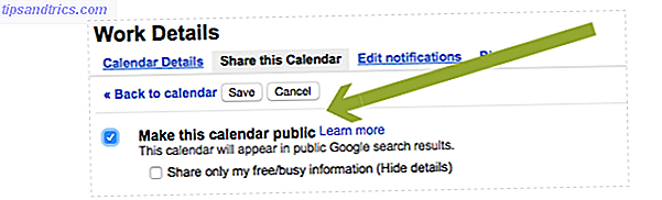 Lag Google Kalender offentlig