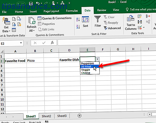 Erstellen Sie eine Dropdown-Liste in Excel