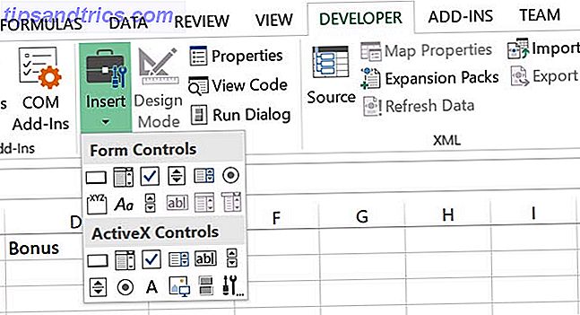 Código de visualização do Microsoft Excel