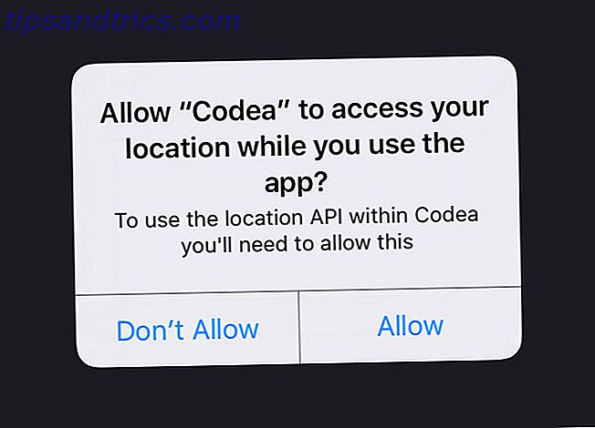 autorização de localização codea ipad