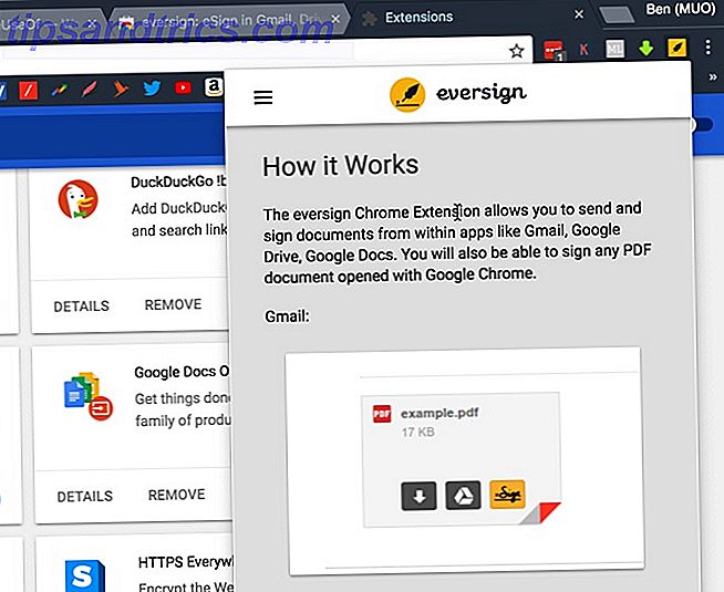Utilizza l'estensione Chrome di Eversign per le firme digitali semplificate