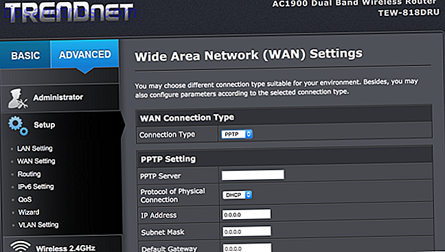 oppsett vpn på ruteren - VPN-innstillinger på Trendnet-ruteren