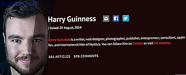 MakeUseOf Página de autor de Harry Guinness