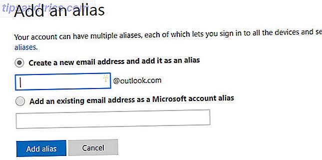 tilføj et alias - microsoft konto e-mail