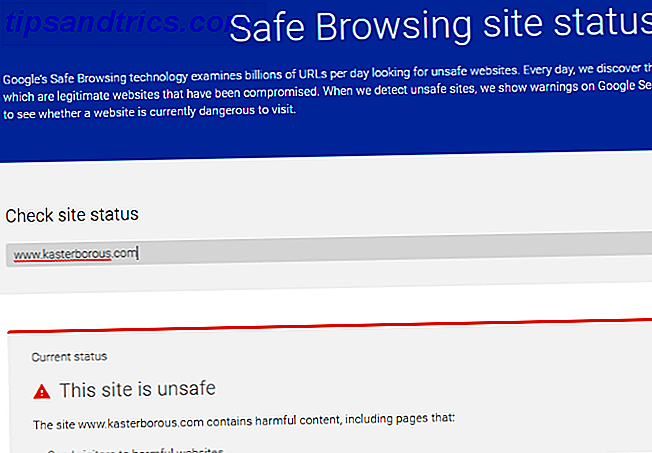 5 Quick Sites, die Sie überprüfen können, ob Links sicher sind moo security linkchecking google