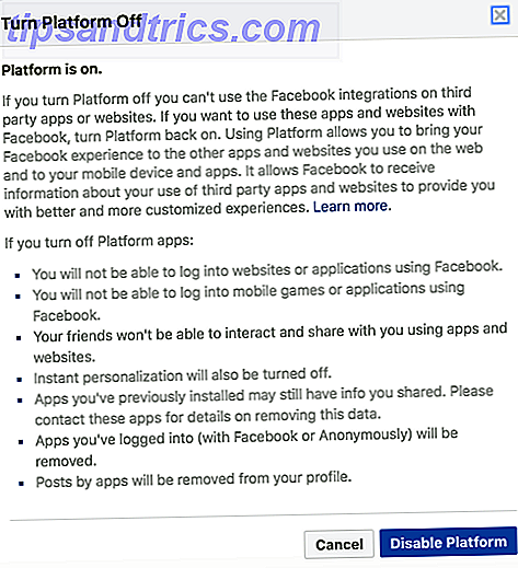 Facebook Privacy Tips: Sådan begrænser du dine data, der deles med tredjeparter FB Platform 2