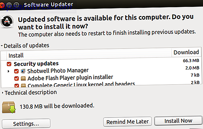 ubuntu software updater sikkerhed