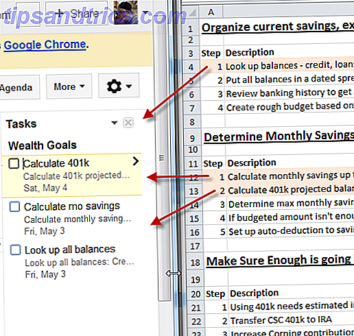 Utilisez Excel et Google Tâches pour créer l'outil de gestion des meilleurs objectifs Ever excelgoals8