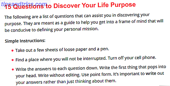 So finden Sie Ihr Leben Zweck mit diesen Online-Tests Lebenszweck 15 Fragen