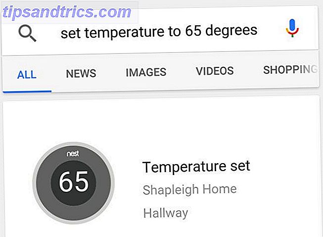 Nest Smart Thermostat mit Google Now Beispiel