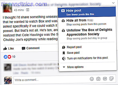 facebook feed de notícias hide