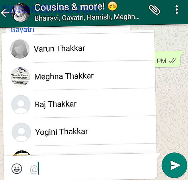 WhatsApp novo recurso - em menção em grupos