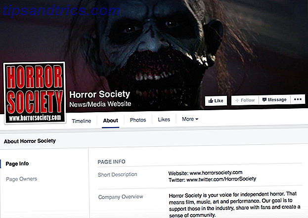 Horror Society Facebook