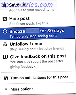 Sådan stopper Facebook-venner eller sider fra at overtage dit feed FB Snooze 1