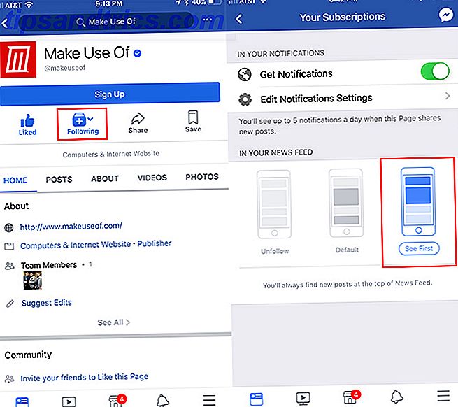 Sådan Reverse Facebooks nyhedsfeed Skift og se dine foretrukne sider igen Facebook Sider Se First Mobile