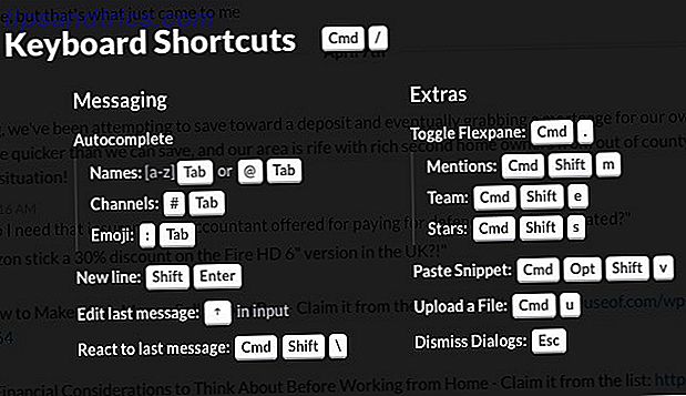 Slack-Tastatur-Shortcuts