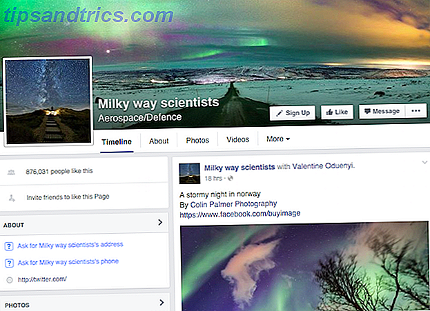 Facebook-Geeky-Seiten-Milchstraße-Wissenschaftler