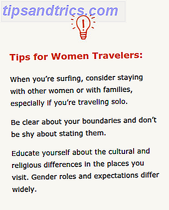 Suggerimenti per le donne Viaggiatori