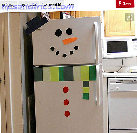 Sneeuwpop koelkast