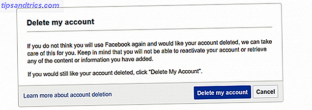 cuenta de eliminación de Facebook