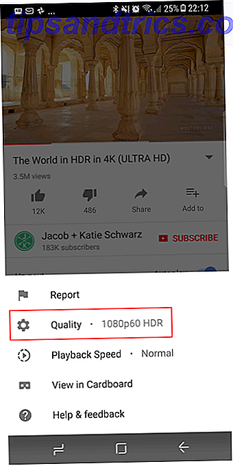 Google begint grote YouTube HDR Rollout voor Android mobiele app YouTube App 1080pHDR