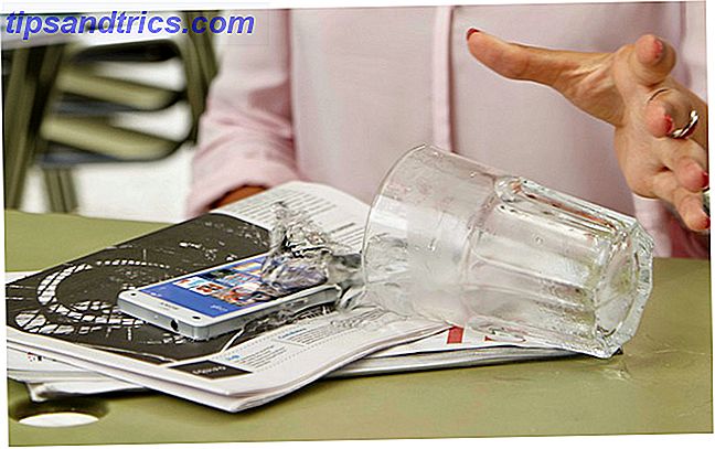 vattentät glas-spill-telefon