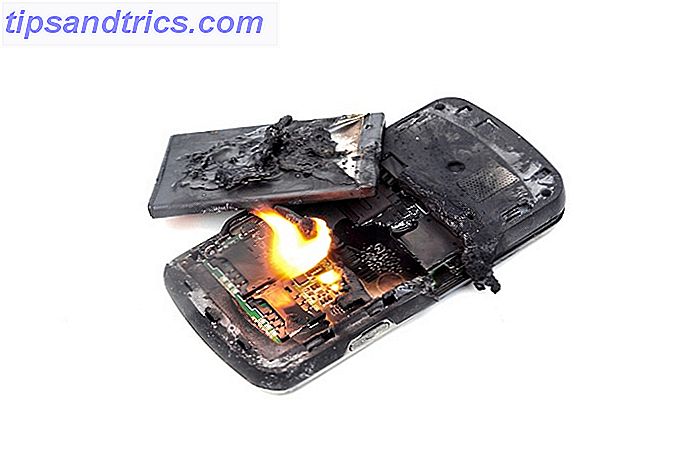 Udbrændt smartphone