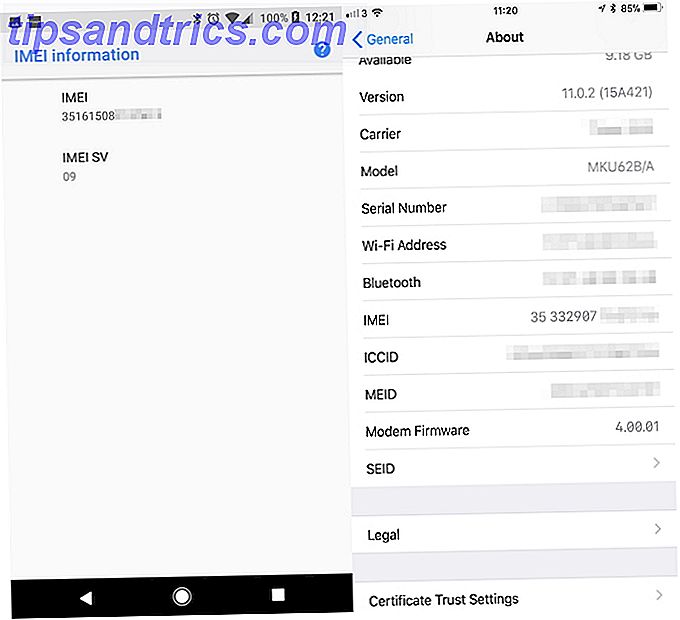 Qual é o IMEI do meu telefone e para que serve? Configurações de IMEI Android iOS Screenshot