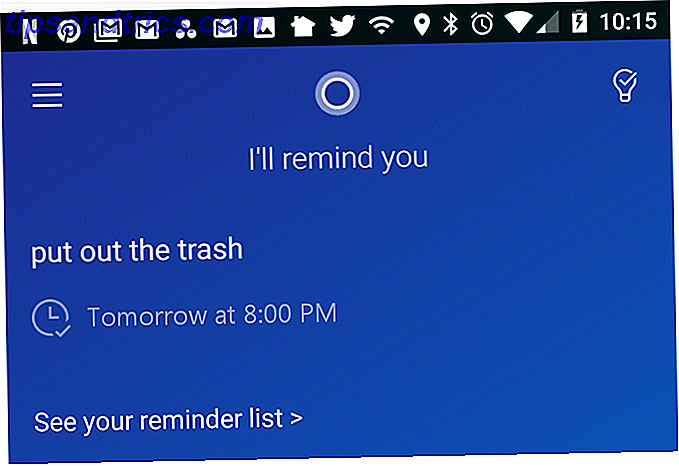Cortana Añadir recordatorio