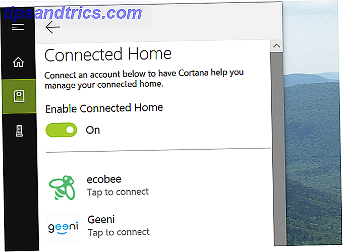 Página inicial do Cortana Desktop Connected