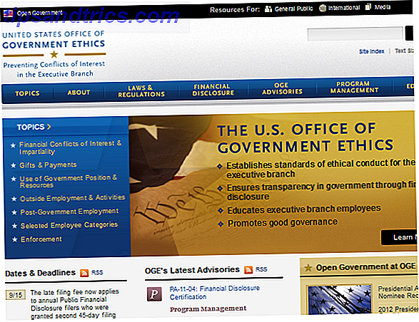 sitios web del gobierno federal
