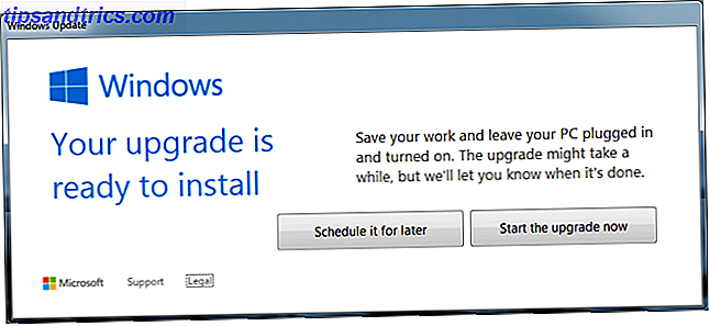 Windows Upgrade Klar att installera