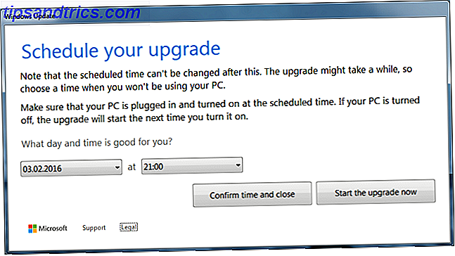 Pianifica l'aggiornamento a Windows 10