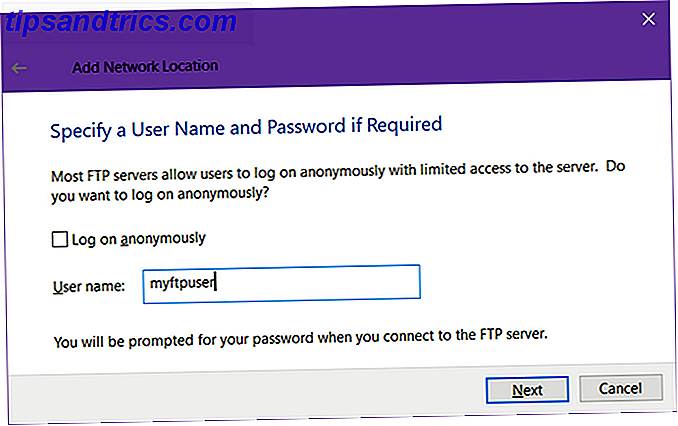 Sådan slår du Windows File Explorer til et FTP Client Windows 10 ftp brugernavn