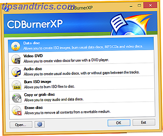 CDBurnerXP-skjermbilde