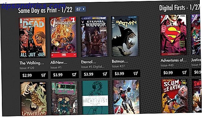 Er du løber tør for plads til dine tegneserier?  Vær ikke bekymret - du kan købe og læse tegneserier hvor som helst med ComiXology's Comics-app til Windows 8, også tilgængelig på iOS, Android og Kindle Fire.