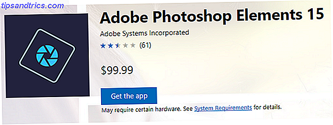 Adobe Photoshop elementer Windows Store apps