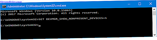 Sådan fjerner du de gamle drivere nemt fra Windows Ikke-fremtrædende enheder CMDPROMPT