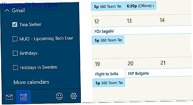 Windows Kalendervisning