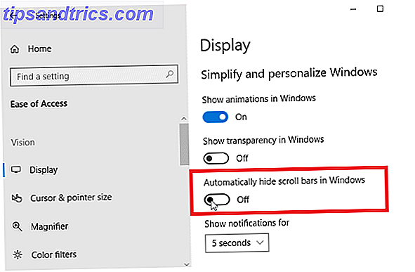 So zeigen Sie Bildlaufleisten in Windows Store-Apps-Fenstern 10 Bildlaufleisten immer an