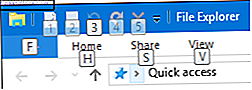 Scorciatoie da tastiera di Windows 10 File Explorer