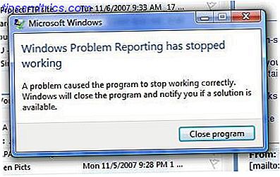 Windows-programrapporteringsfejl