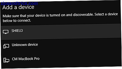 Windows 10 ajouter des résultats de fenêtre Bluetooth