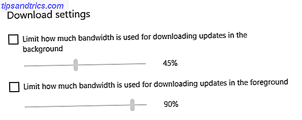 Windows 10 Download båndbreddeindstillinger