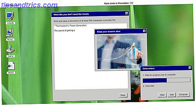 Esperienza come in feltro di lavoro in Windows 95 Work Work