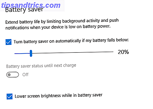 Batteriesparmodus Bildschirmhelligkeitsfenster 10