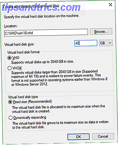 Criar e Anexar o Gerenciamento de Disco do Windows em VHD